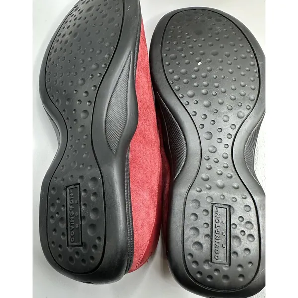 Covington Womens Size 7M Red Suede Leather Slip On Shoes Pre Owned‎ - Image 10