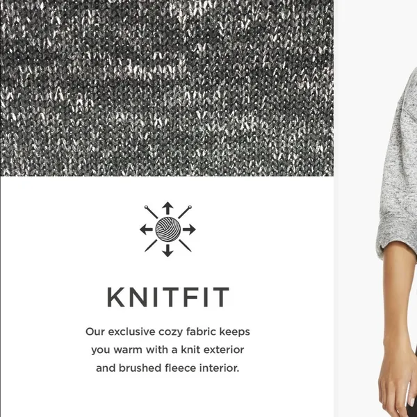 Fabletics alpine knit pullover sweater xs - Image 14
