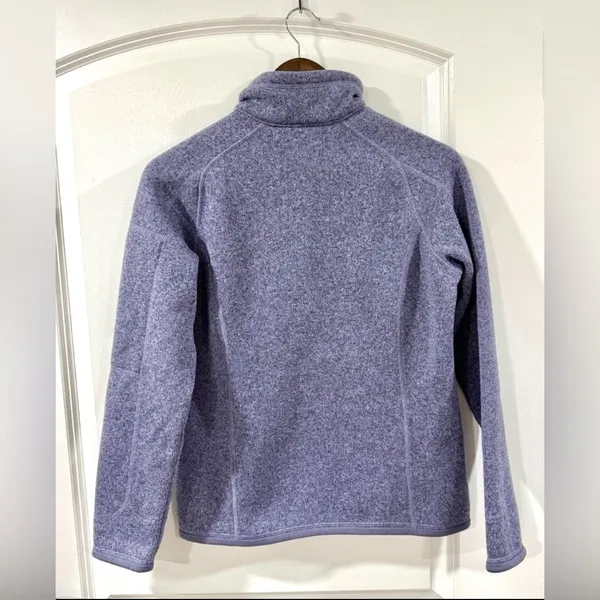 Patagonia Better Sweater 1/4 Zip Pullover Women’ Small Lupine Purple Blue Fleece - Image 4