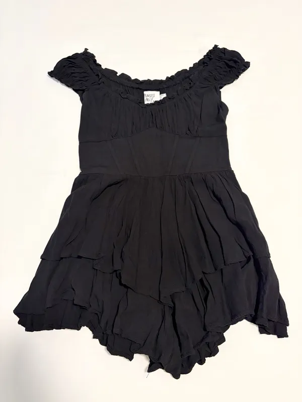 Princess Polly Corset Romper Black - Image 2