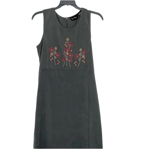 Tip Top vintage green floral maxi dress size small - Image 2