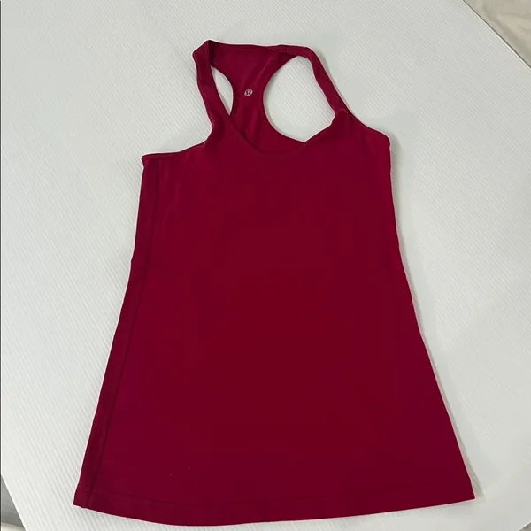 Lululemon Women's Pink Racerback Tank Top - Image 2
