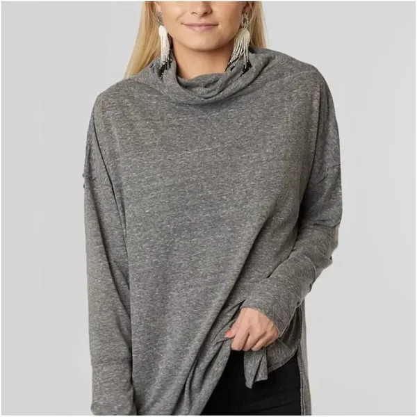 ✨Free People Bella Vista Oversized Sz Medium Tunic Top in Charcoal✨ - Image 9