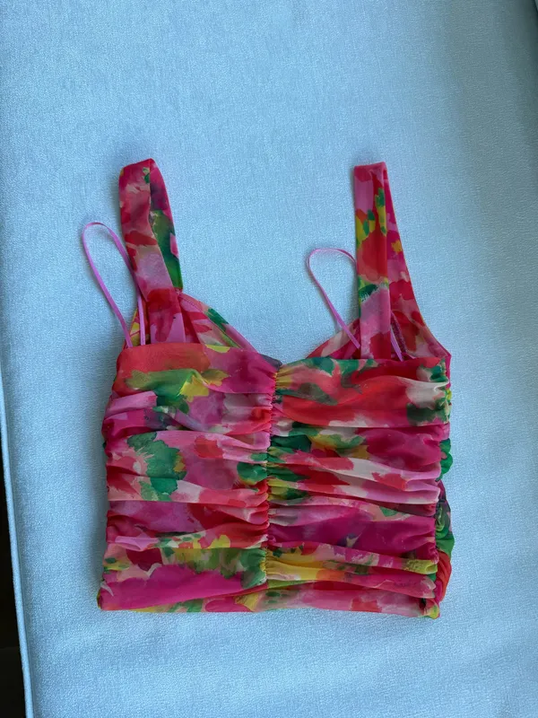 ZARA Floral Crop Top - Image 5