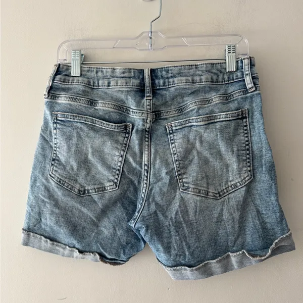 Zara Denim Jean Shorts‎ Slightly Distressed - Image 3