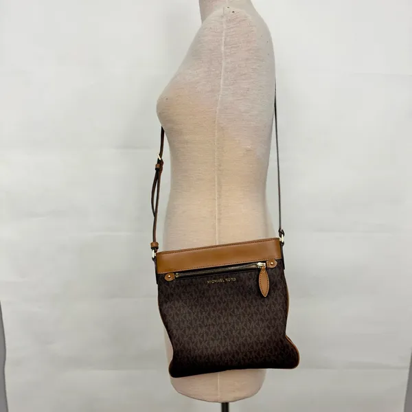 Michael Kors Connie Large North South Signature Crossbody Bag signature logo - Image 2