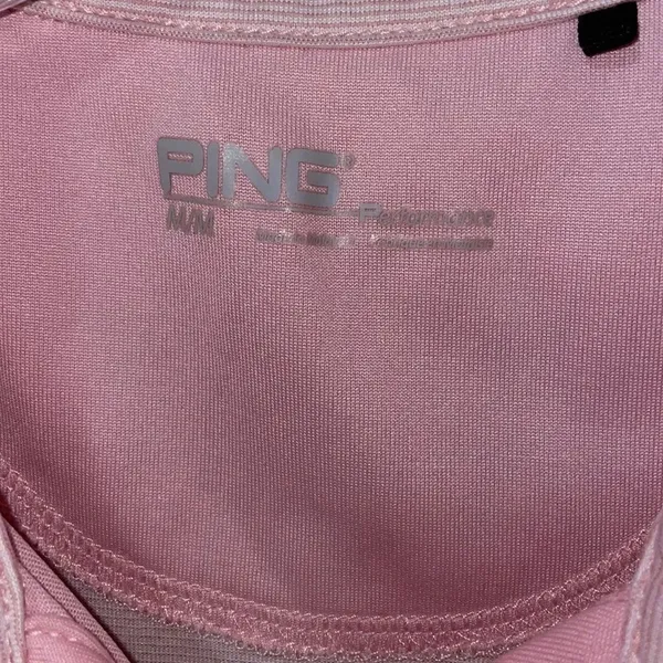 Ping Pink Sleeveless Kansas State Embroidered Golf Polo - Image 2