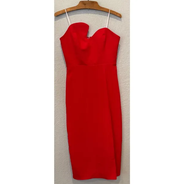 Amanda Uprichard Puzzle Strapless Midi Dress Size Small - Image 11