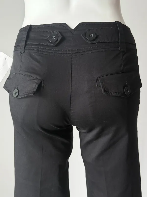H&M Black Cropped Dress Pants - Image 8