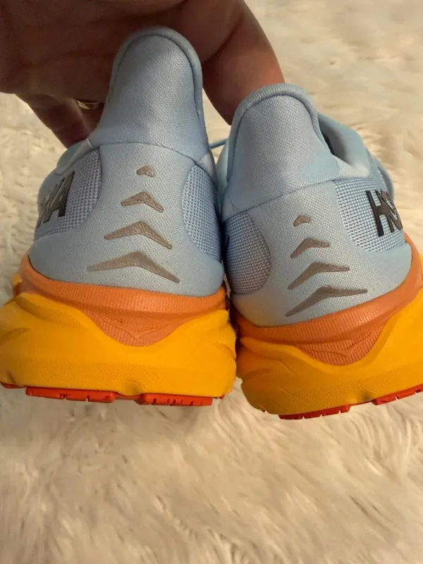 Hoka Clifton 8 Women's Light Blue and Orange Running Sneakers size 9.5 - Image 10