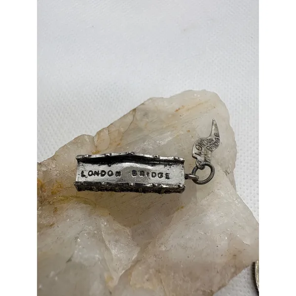 Vintage Sterling Silver London Bridge Charm 3.8g Travel Souvenir Pendant - Image 2
