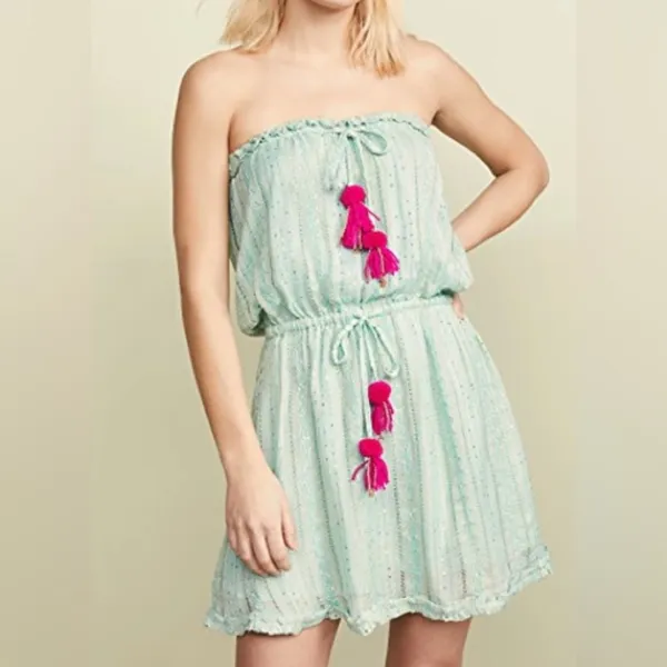 Revolve Sundress Anoushka Dress in Teal - Image 2