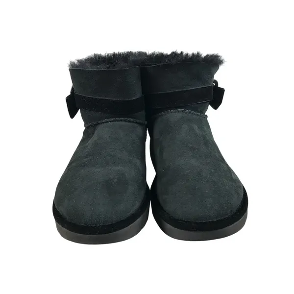 UGG Karlie Brooch Suede Bootie With Swarovski Crystals Sz 8 Black Feminine Comfy - Image 2