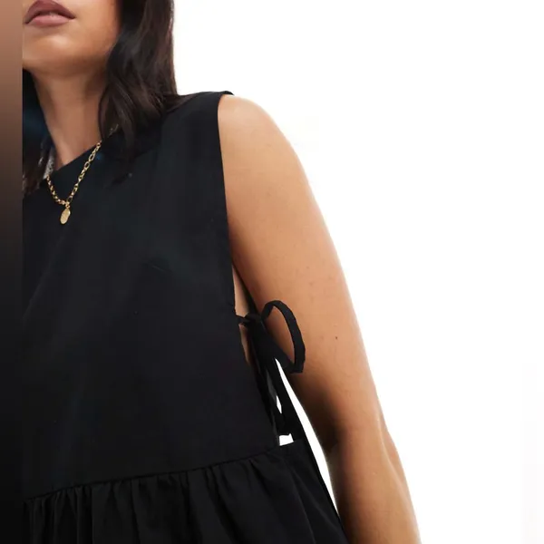 ASOS Black Sleeveless Mini Dress - Image 4