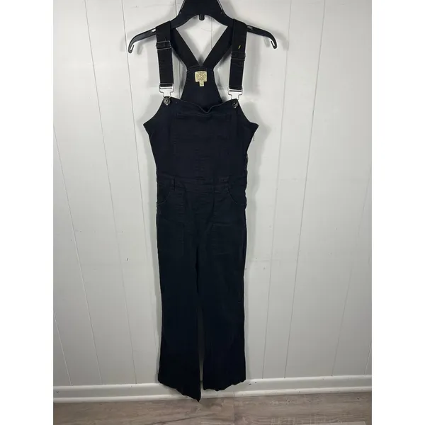 Torn by Ronny Kobo Black Denim Overalls with Size Zipper. Size 27 - Image 3
