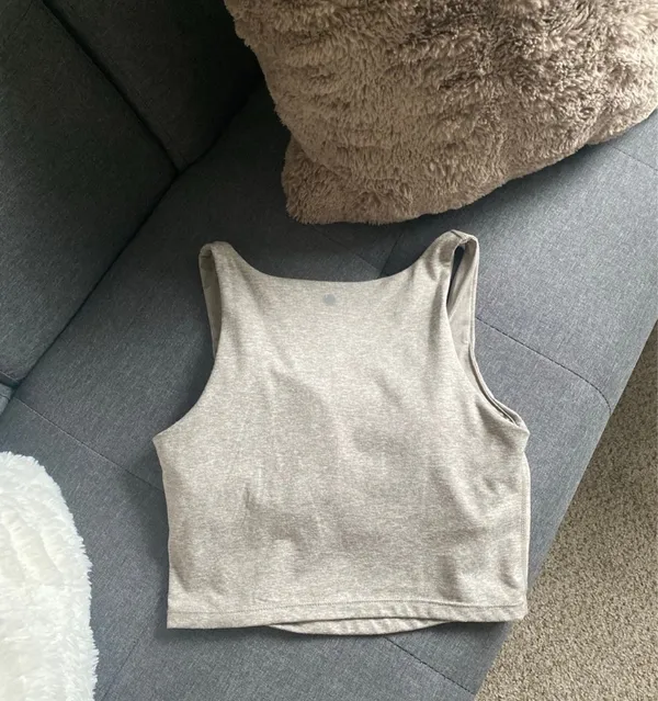Workout crop tank Gray - Image 5