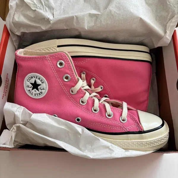 Pink Converse Chuck Taylor All Star high top trainers - Image 5