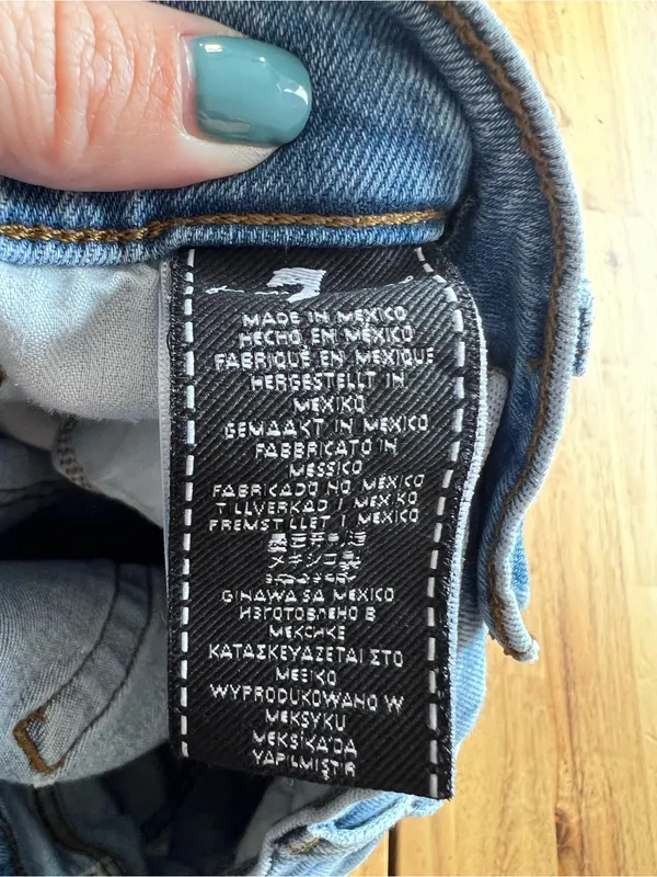 7 For All Mankind High Waist Skinny Jeans Women’s 25 Light Wash - Image 8
