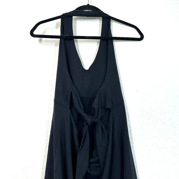 Dress XL Patagonia active halter knee length open tie back black stretch - Image 7