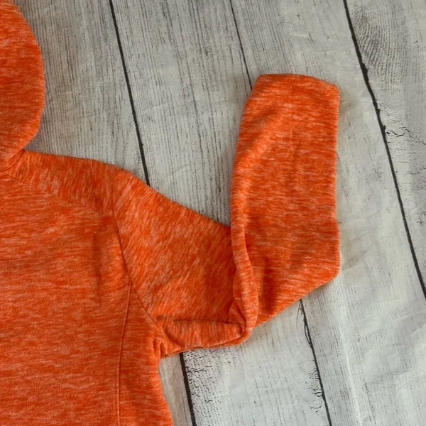 Little Donkey Andy size medium orange pink trim full zip hoodie jacket - Image 15