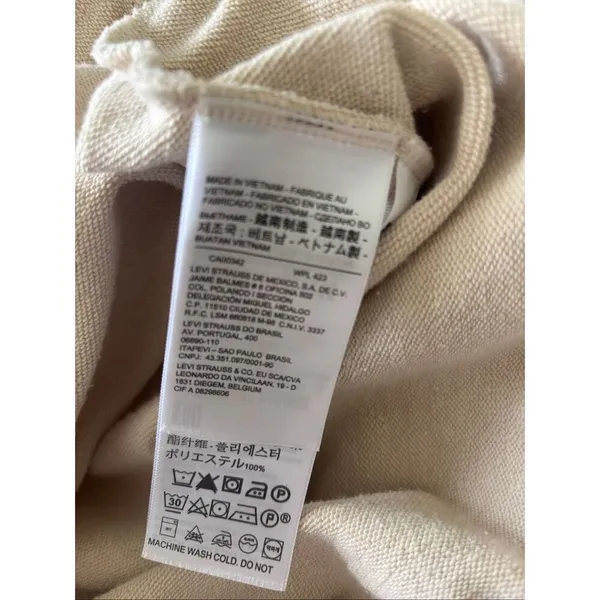 Levi's Pullover Sweatshirt Womens L Cream Fringe Classic Western Yoke Cowgirl - Image 4