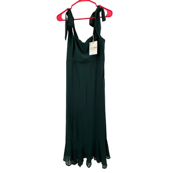 SHOW ME YOUR MUMU Bridesmaid Dress Size Small NWT Claire Midi Wedding Green - Image 3