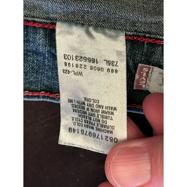 Levis Relaxed Boot Cut Jeans Womens 12 Blue Medium Wash Stretch Denim Pants - Image 10