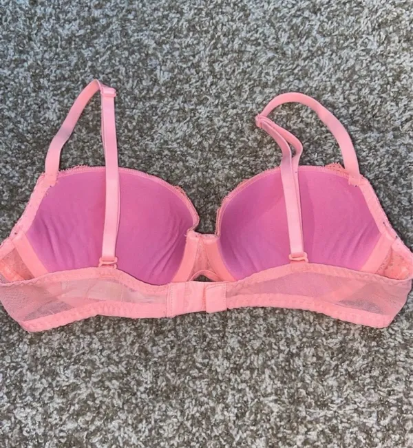 Victoria's Secret PINK Bra Push-Up Lace Balconette 34B - Image 2