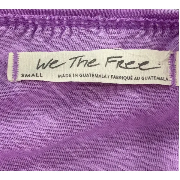 Free People We The Free Spring Break NWT Purple One Shoulder Top Oversized Sz S - Image 5