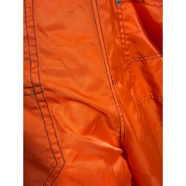 Joyrich Orange Nylon Utility Bib Overalls Jumpsuit Logo Streetwear Womans L - Image 9
