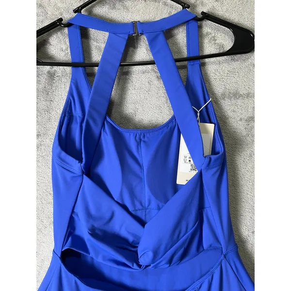 Halara Backless Fit & Flare Active Dress Built In Shorts Tennis Dress M Long New - Image 4
