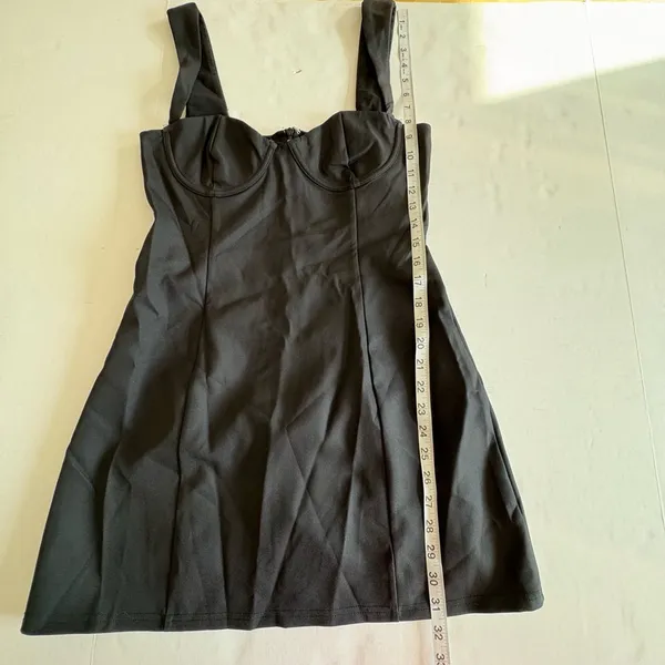 White Fox Black Bustier mini dress black Medium - Image 14