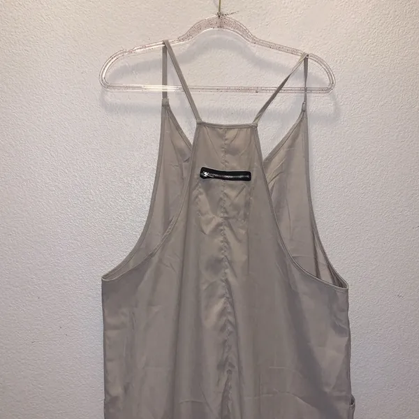 Beige Hot Shot Onesie Kelp Moss Jumpsuit Romper - Image 6
