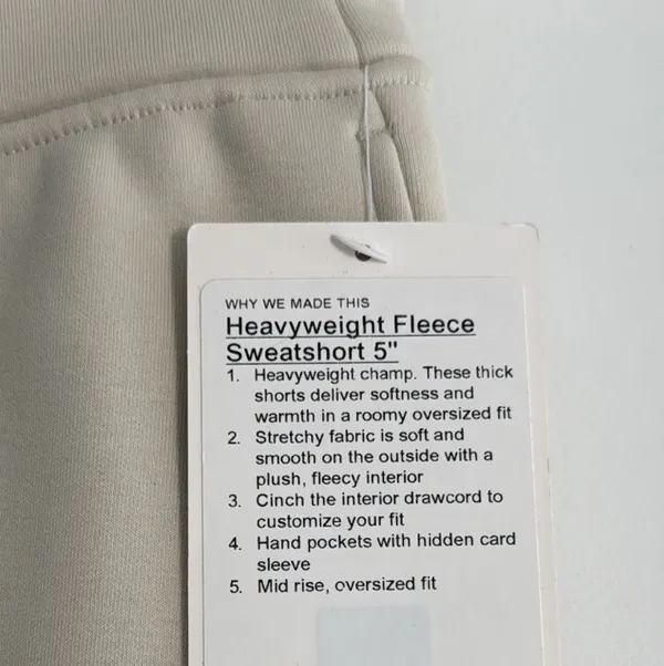 Lululemon Women’s Small Heavyweight Fleece 5” Sweatshorts - Image 9