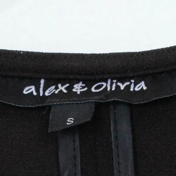 Alex & Olivia Bell Sleeve Black Blazer Women's Size Small‎ - Image 4