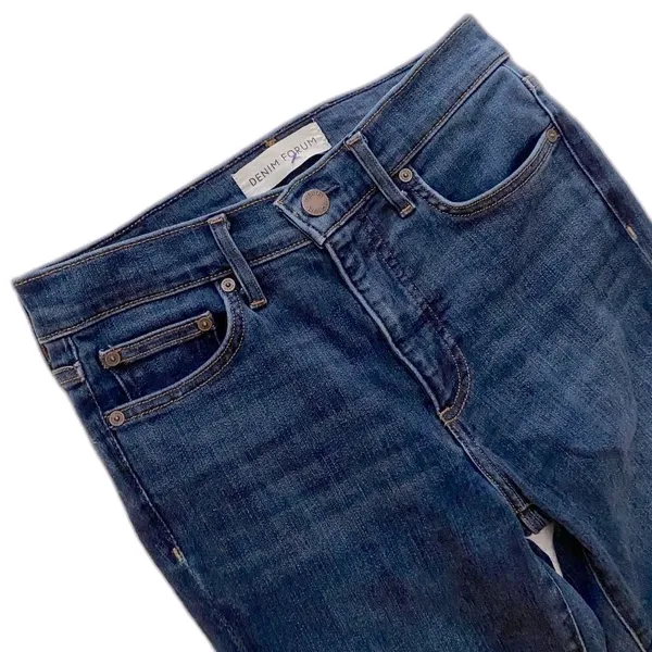 Aritzia Denim Forum The Nico Mid Rise Skinny Jeans Womens 27 Slim Stretch Crop - Image 7