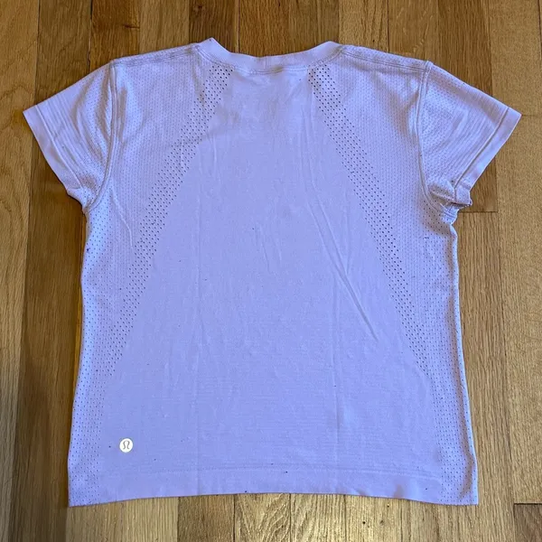 LULULEMON Swiftly Tech‎ Short Sleeve Race Length Tee Shirt Pink size 4 - Image 2