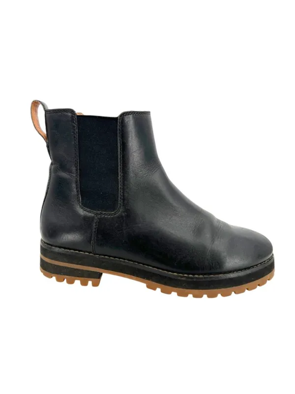 Madewell Ivy Chelsea Boots Lug Sole Black Leather Size 7.5 Utilitarian Grunge - Image 3