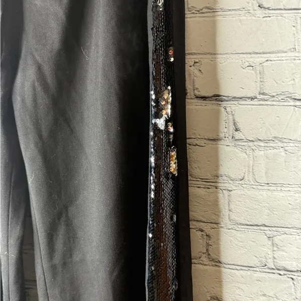 Milly Black Sequin women’s pants size medium - Image 4