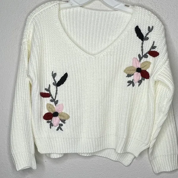 Vintage Floral Sweater Size M - Image 6