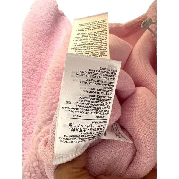 Levis Size XL Womens Pink Sherpa Fleece Pullover Jacket - Image 10