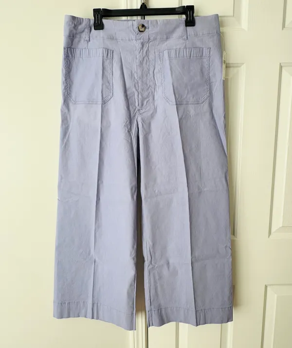 Anthropologie Maeve The Colette Cropped Wide-Leg Pants, Size 33Tall - Image 6
