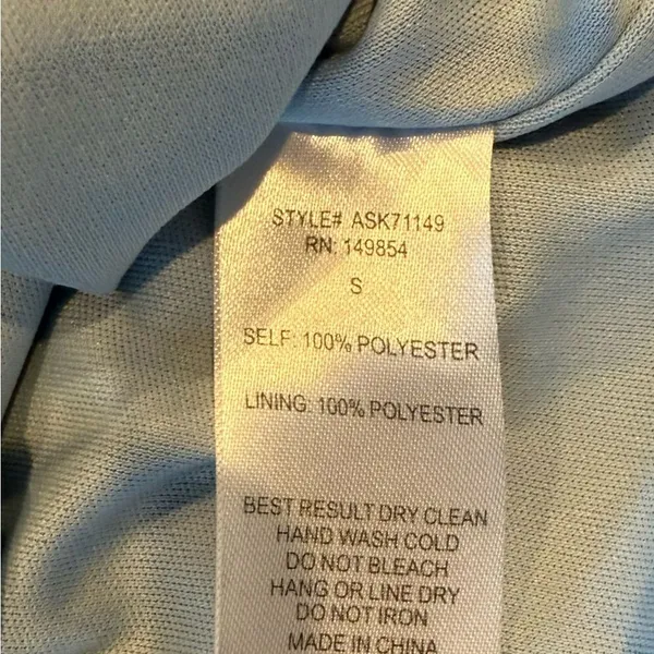 NWT Sadie & Sage Light Blue Faux Wrap Skirt - Image 8