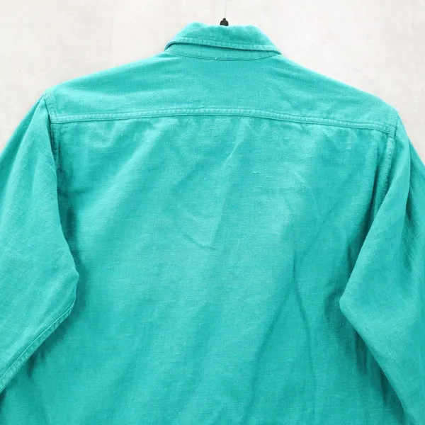 Putumayo Green Long Sleeve Cotton Button‎ Up VTG Y2K Western Utility Shirt Small - Image 6