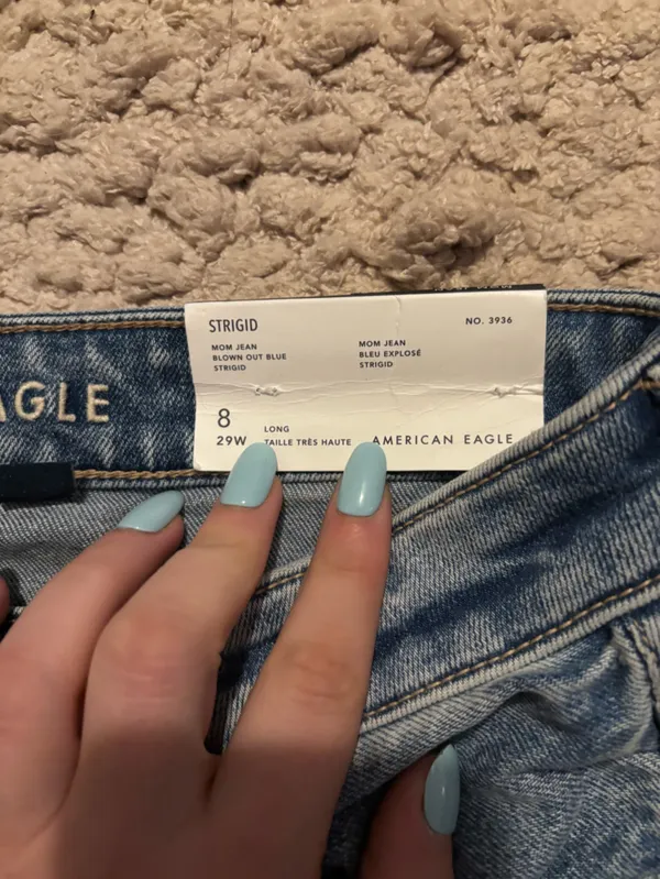 American Eagle Outfitters Mom Jeans - Medium Blue - Image 2