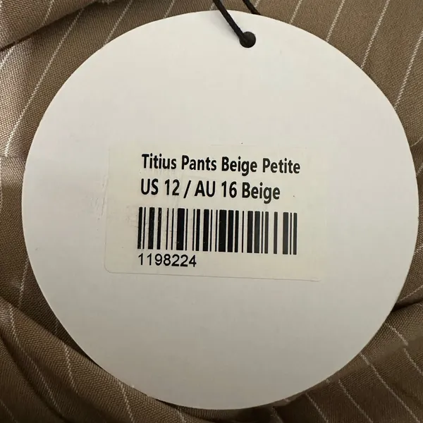 Princess Polly Titius Pants Beige Petite Size 12 - Image 8