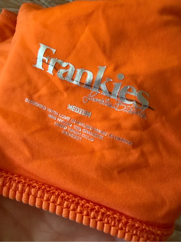 🧡Frankie’s Bikinis Orange Ribbed Bikini Set Two Piece🧡 ~medium - Image 9