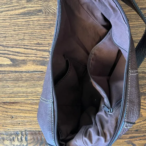 Vintage Fossil leather bag. - Image 4