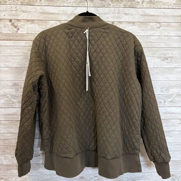 NWT‎ Young Fabulous Broke YFB Womens L Jacket Reversible Bomber Crop Army Green - Image 11