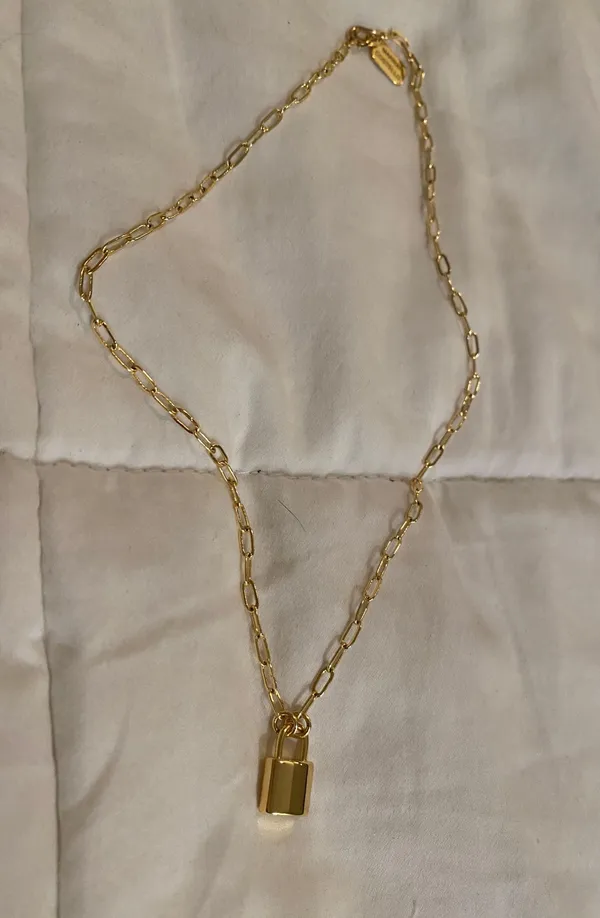 marrin costello lock necklace Gold - Image 5